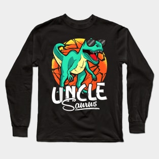 Unclesaurus T Rex Uncle Saurus Dinosaur Family Matching Long Sleeve T-Shirt